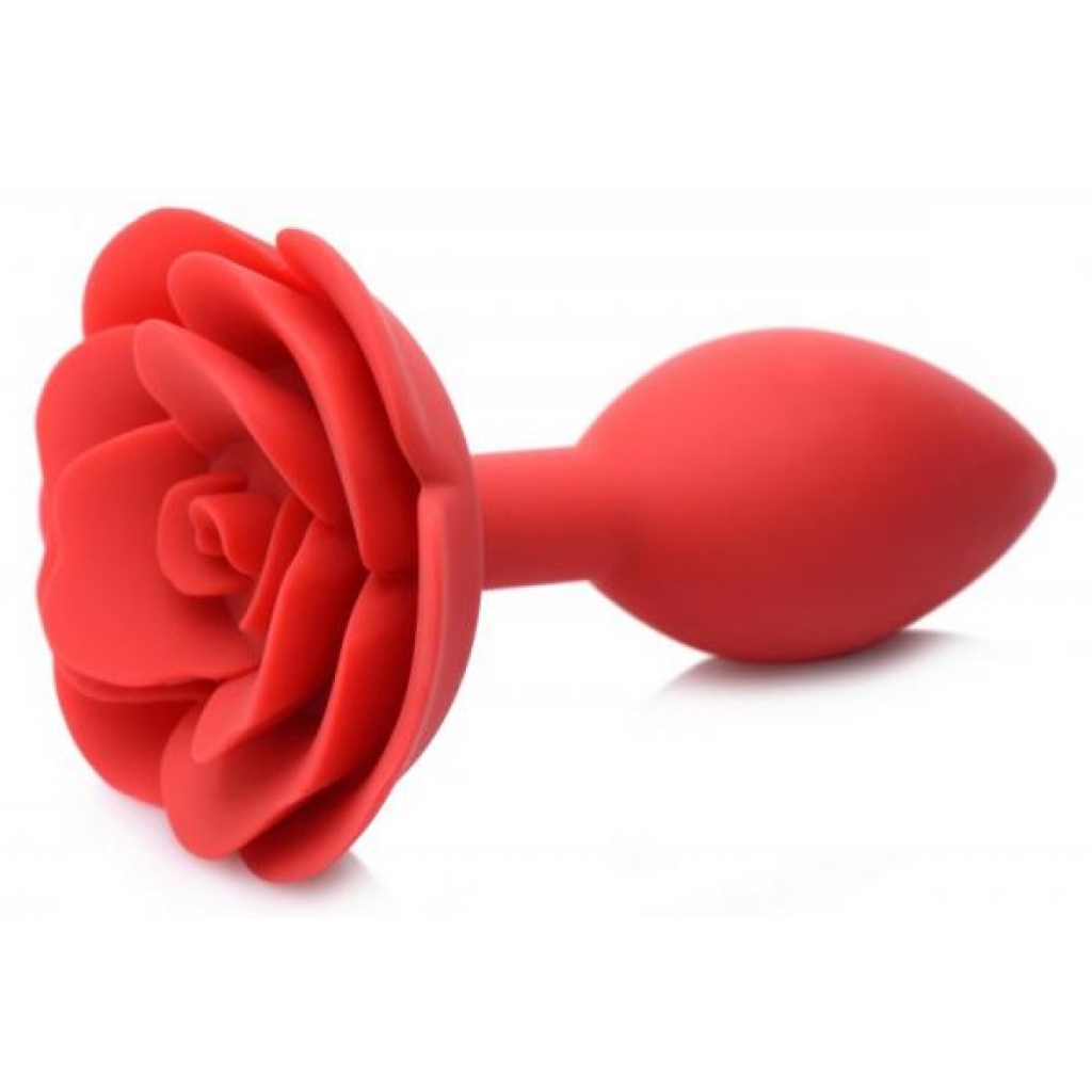 Master Series Booty Bloom Rose Anal Plug - Large Red