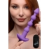 Bang! Vibrating Silicone Anal Beads & Remote Purple