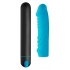 Bang! XL Bullet Vibrator with Ribbed Silicone Sleeve - Blue