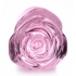 Booty Sparks Pink Rose Glass Large Anal Plug