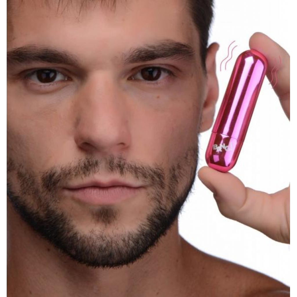 Bang! 10x Vibrating Metallic Bullet - Pink