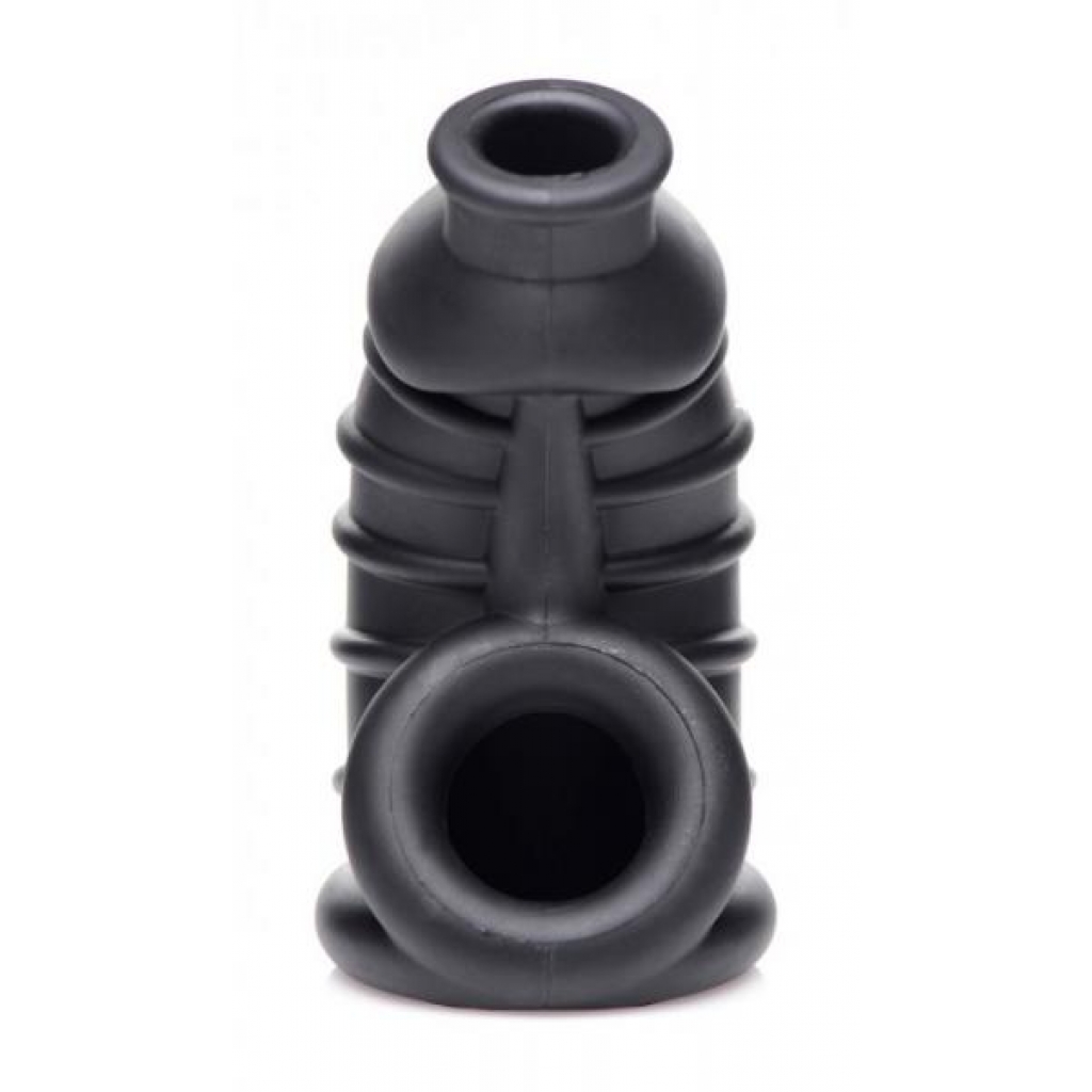 Silicone Chastity Cage - Master Series Dark Chamber