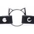 Master Series Kinky Kitty Ring Slim Choker: Black