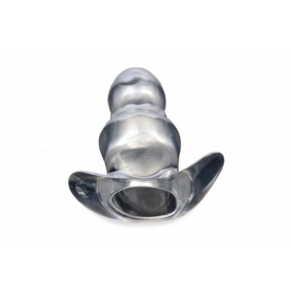 Master Series Clear View Hollow Anal Plug - Small