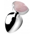 Rose Quartz Large Heart Anal Plug: Booty Sparks Gemstones