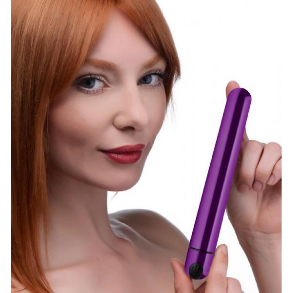 Bang! 10x Slim Metallic Bullet Vibrator - Purple