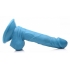 Pop 6.5in Dildo with Balls - Blue Teal