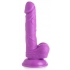 Pop 6.5in Dildo with Balls - Purple