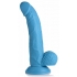 Pop 7.5in Dildo with Balls - Blue Teal