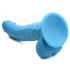 Pop 7.5in Dildo with Balls - Blue Teal