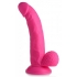 Pop 7.5in Vibrating Dildo with Balls - Pink