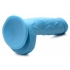 Pop 8.25-Inch Dildo with Balls in Blue