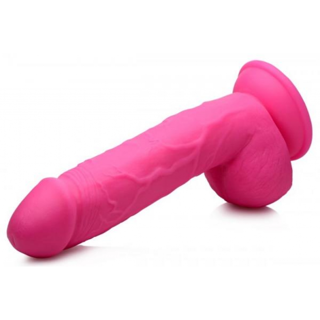 Pop 8.25in Dildo with Balls in Pink