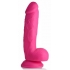 Pop 8.25in Dildo with Balls in Pink