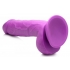 Pop 8.25in Dildo with Balls - Purple