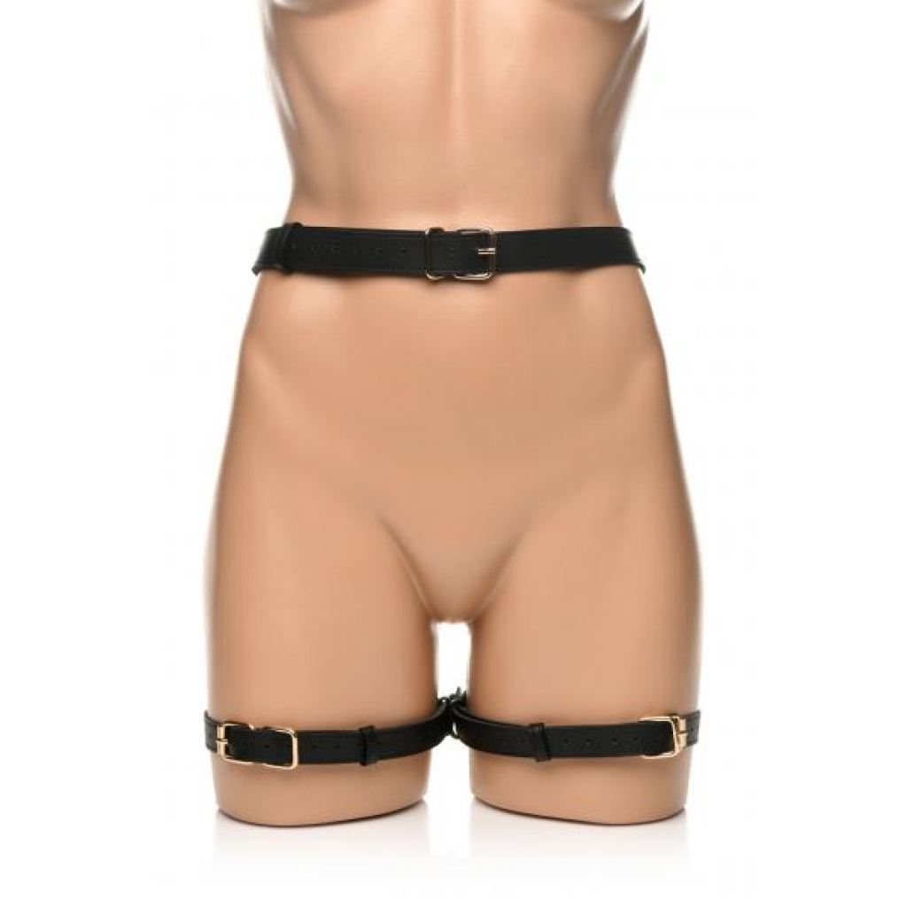 Strict Bondage Harness With Bows - Black M/L