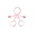 Strict Bondage Harness with Bows - Pink M/L