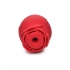 Bloomgasm Mystic Rose Sucking & Vibrating Silicone Rose - Red