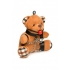 Master Series Gagged Teddy Bear Keychain - Fun Bondage Gift