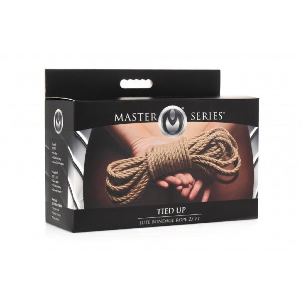 Master Series Tied Up Jute Bondage Rope - 25ft Brown