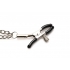 Master Series Daggers Double Chain Nipple Clamps - Silver