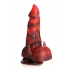 Creature Cocks Horny Devil Demon Silicone Dildo - Red