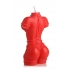 Bound Goddess Drip Candle - Elegant Red Design