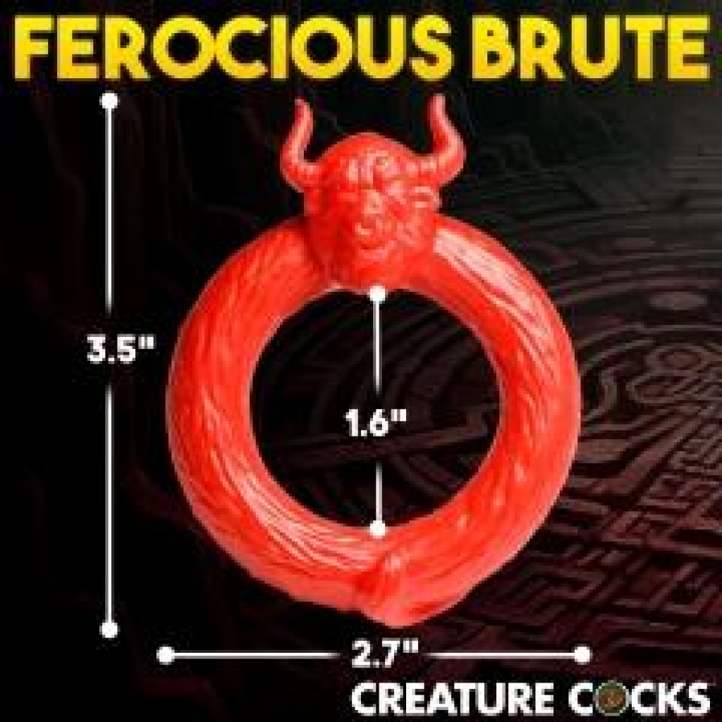 Creature Cocks Beast Mode: Premium Red Cock Ring for Enhanced Stimulation