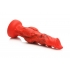 Creature Cocks Fire Hound Silicone Dildo - Medium Red