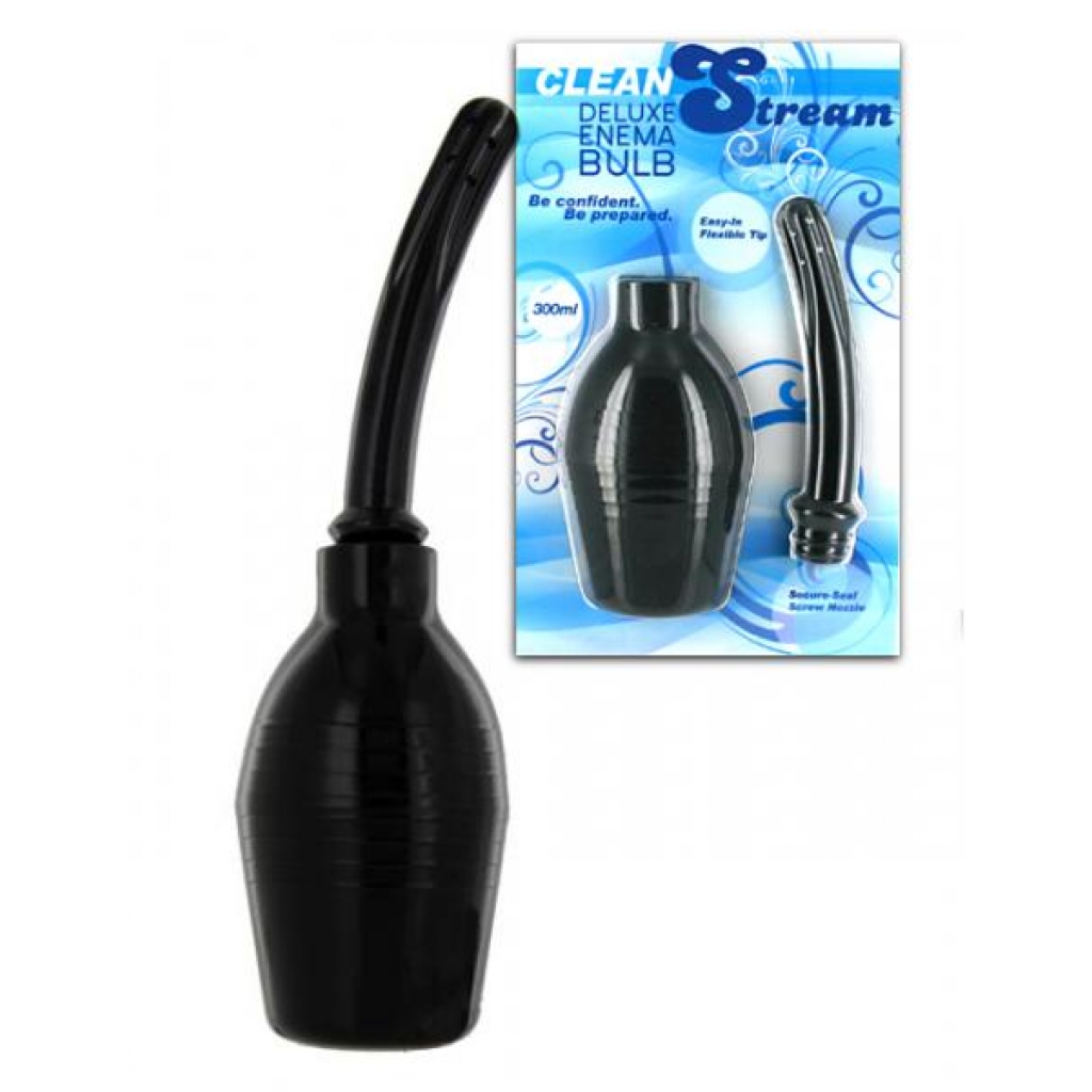 Clean Stream Deluxe Enema Bulb - Black