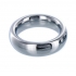 Steel Donut Cock Ring 1.75 Inches Silver - Heavyweight Performance