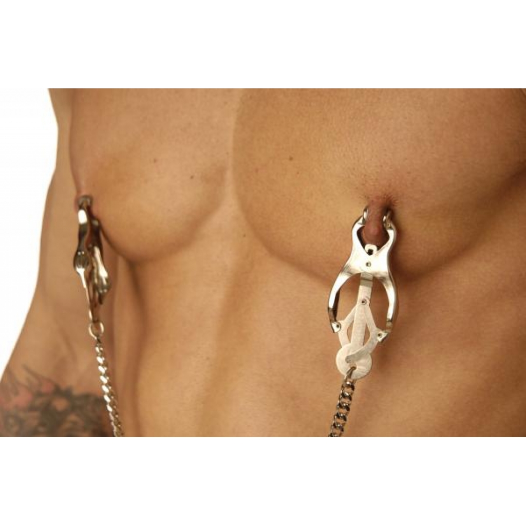 Sterling Monarch Nipple Clamps - Silver