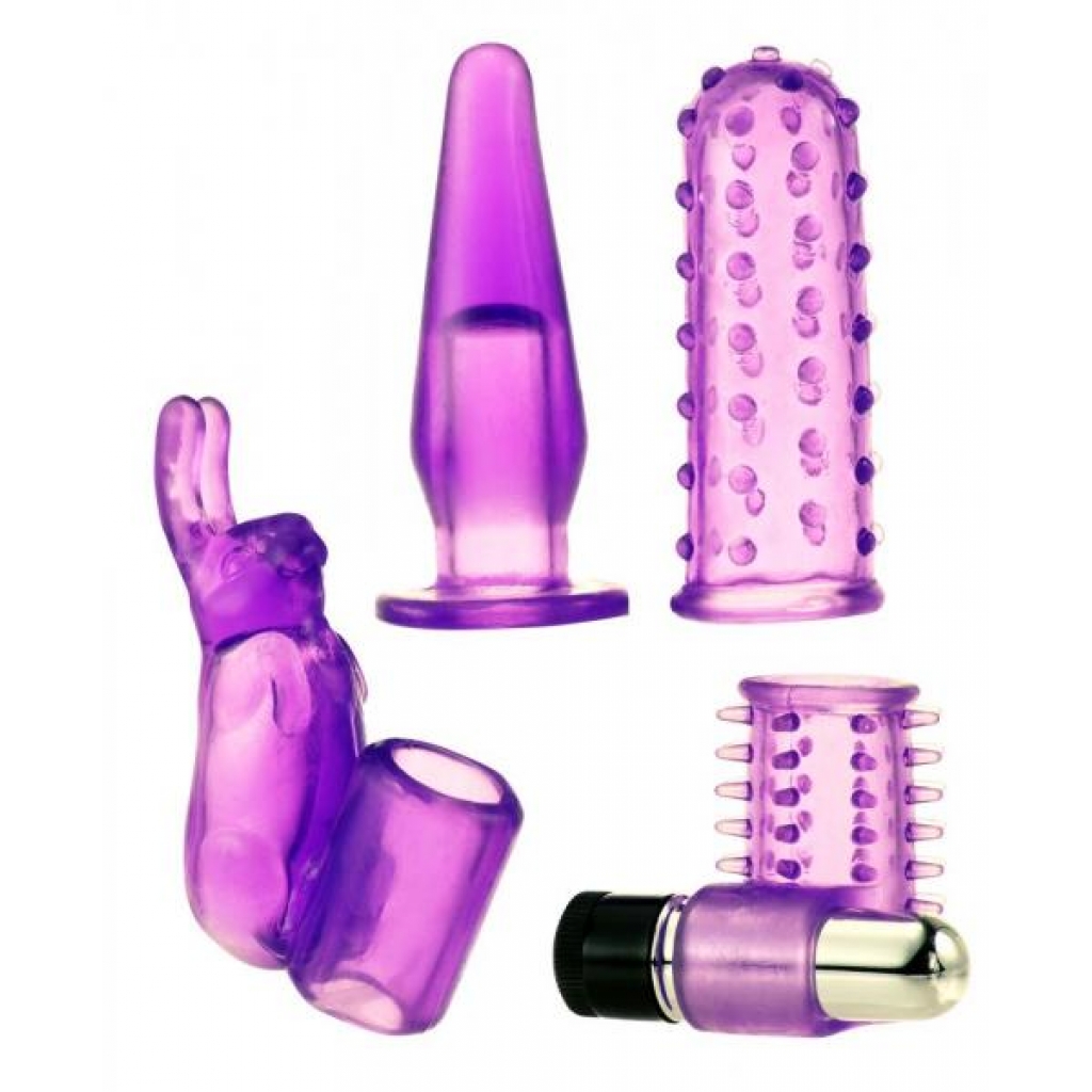 4 Play Couples Kit Bullet Vibe - Kinx Purple