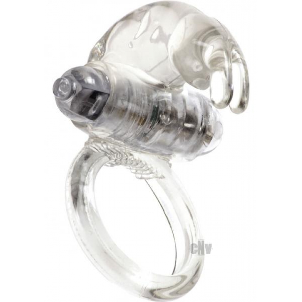 Classic Rabbit Vibrating Cock Ring with Clitoral Stimulator