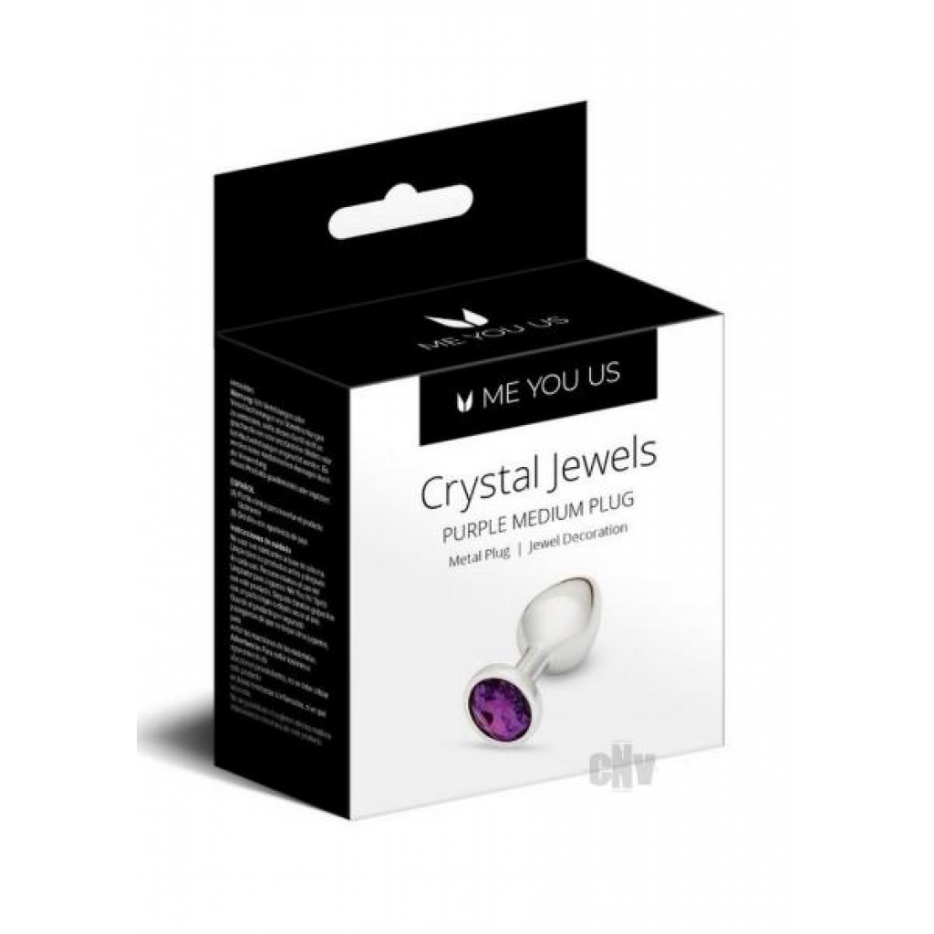 Me You Us Crystal Jewels - Medium Purple/Silver