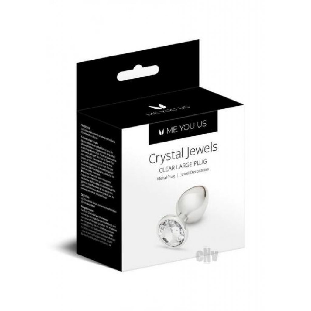 Myu Crystal Jewels Large Plug - Clear Silver