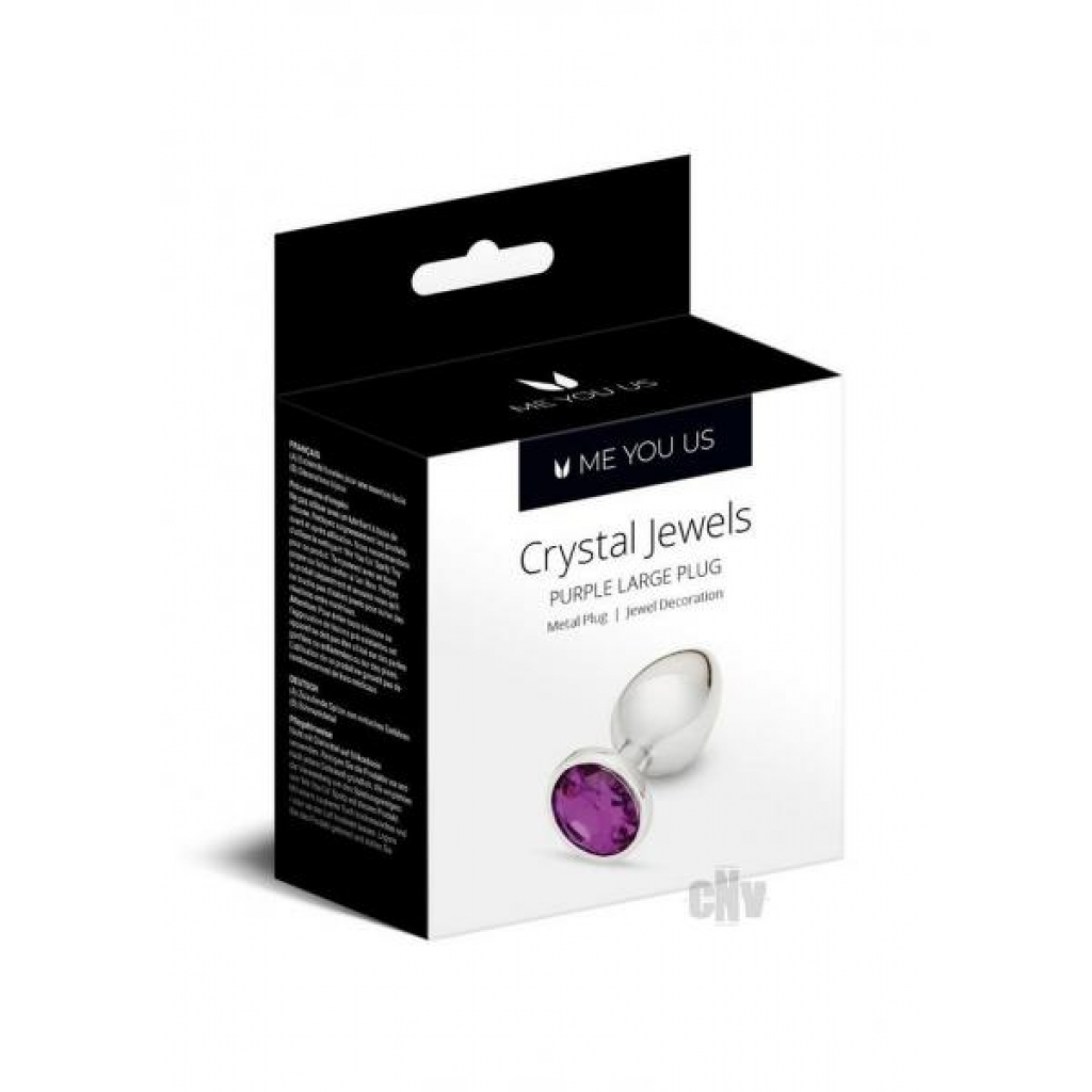 Myu Crystal Jewels - Large Purple Silver