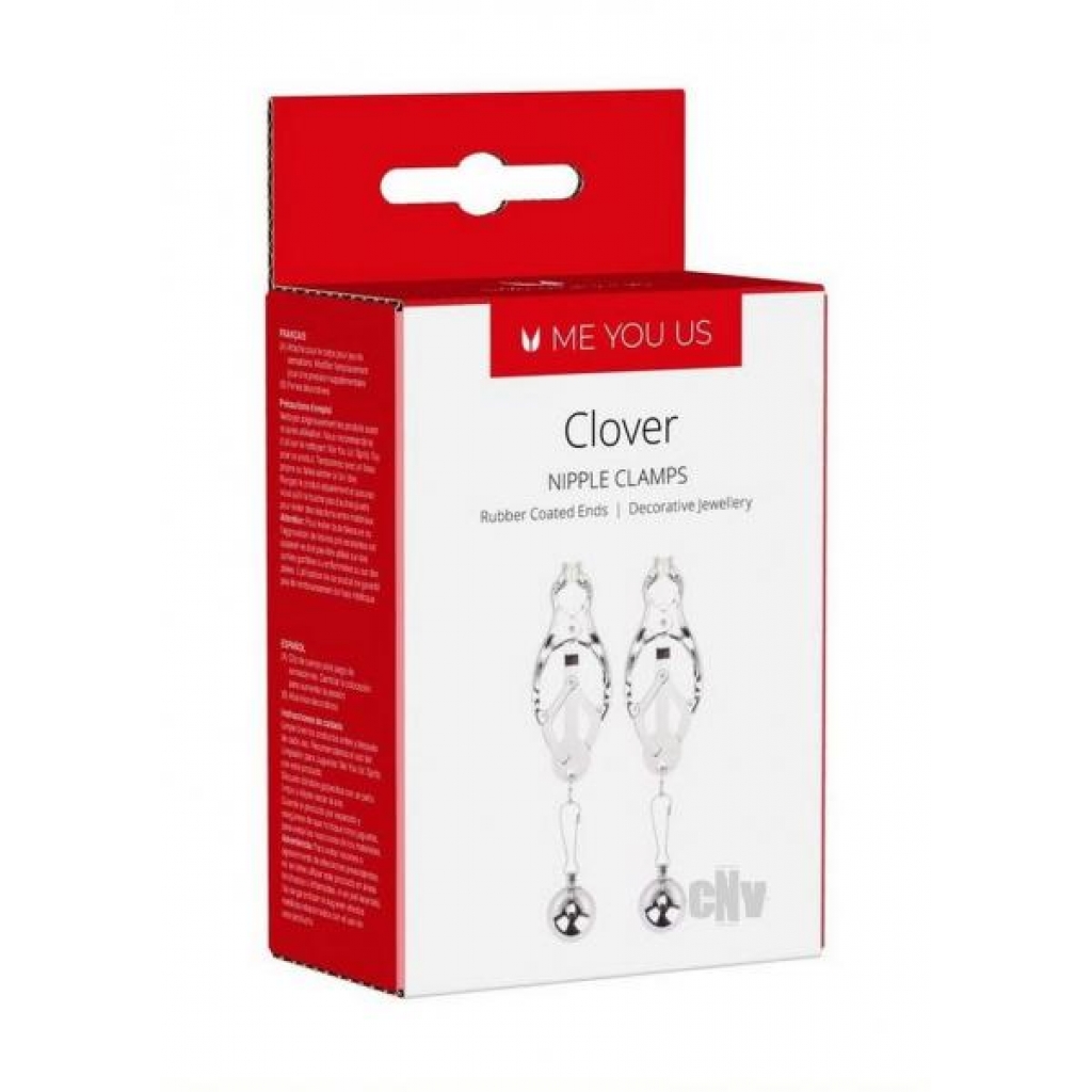 Me You Us Clover Nipple Clamps - Silver