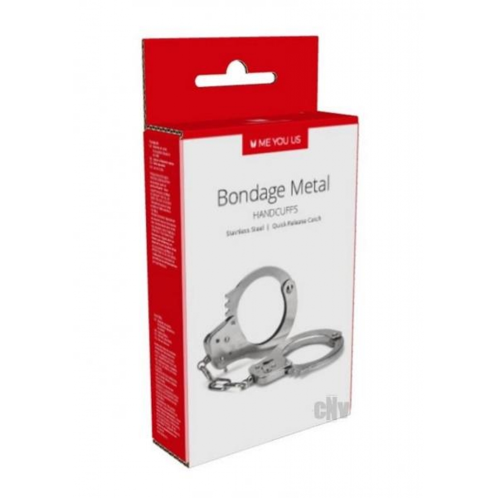 Myu Bondage Metal Handcuffs - Silver