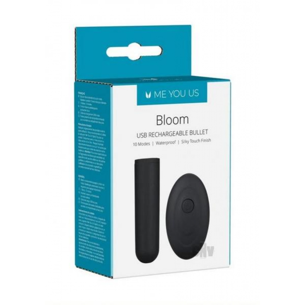 Rechargeable Silicone Bullet Vibe - Black