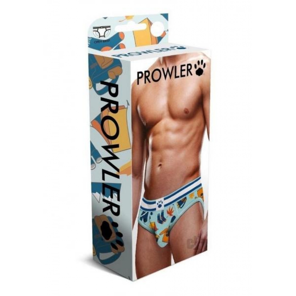 Prowler Autumn Scene Open Brief - XS Teal