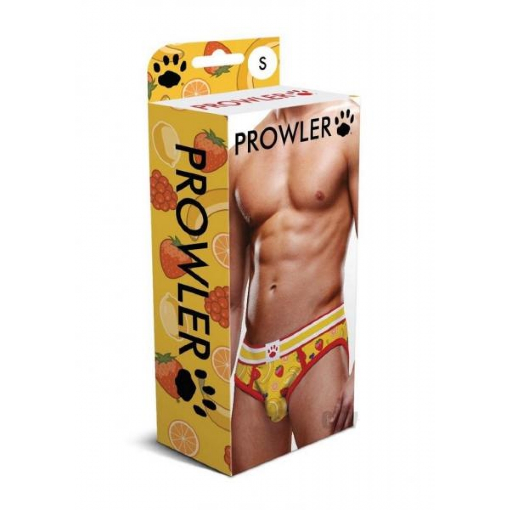 Prowler Fruits Open Brief - Stylish Yellow Design, Medium