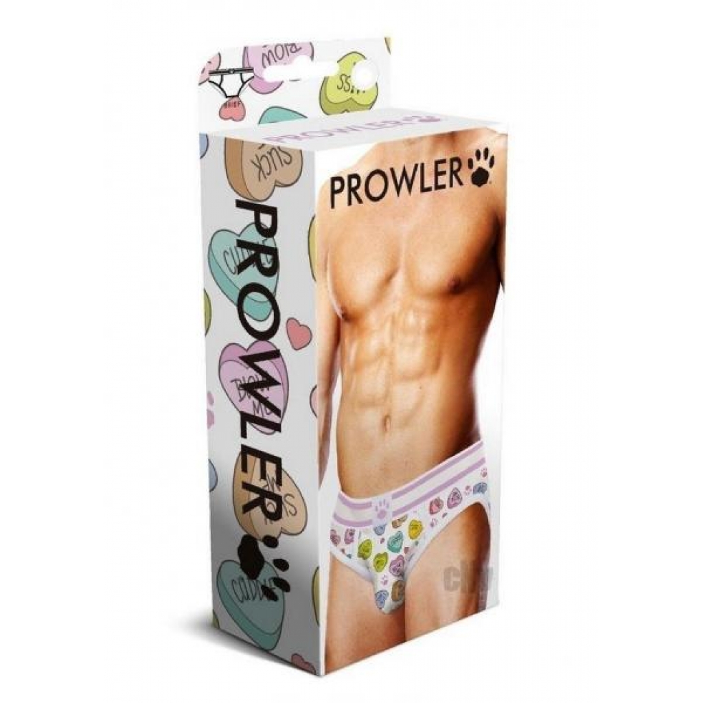 Prowler Candy Hearts Briefs - XL White