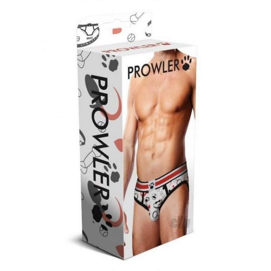 Prowler Puppie Print Brief XL SS23 - White