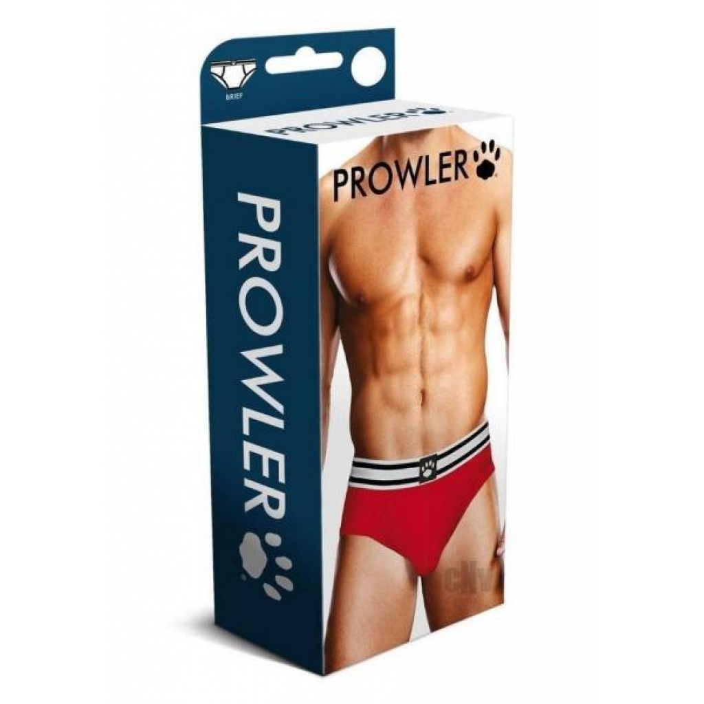 Prowler Red/White XXL Brief - Attention-Grabbing Underwear