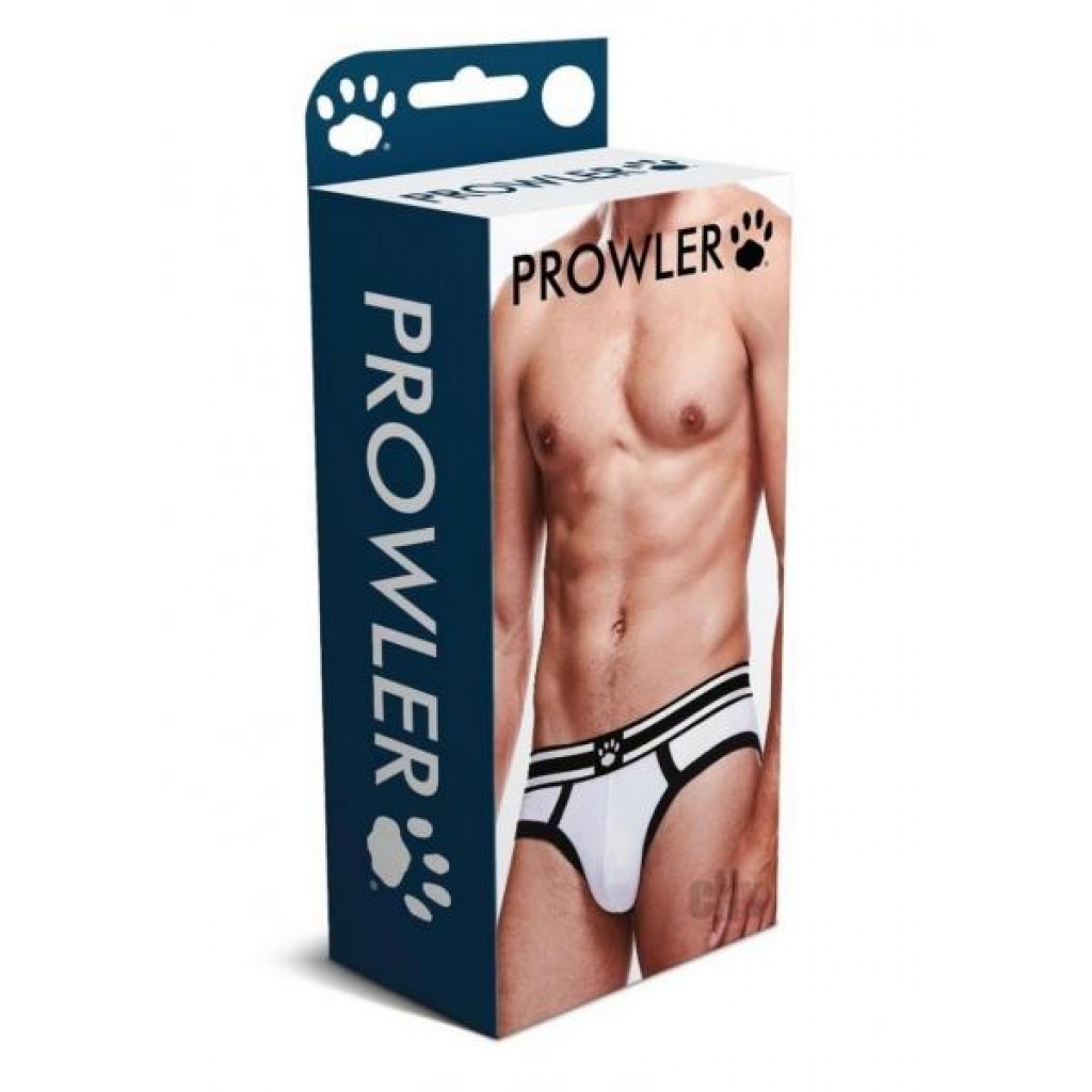 Prowler White/Black Briefs - Large