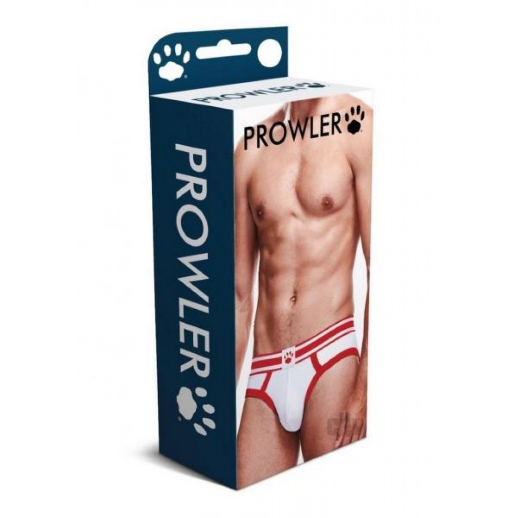 Prowler White/Red Brief - Medium