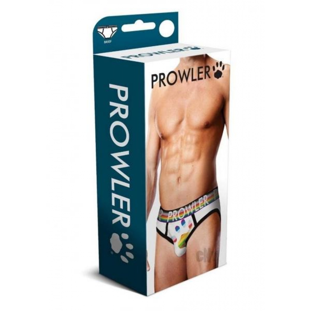 Prowler White Oversized Paw Brief - Medium