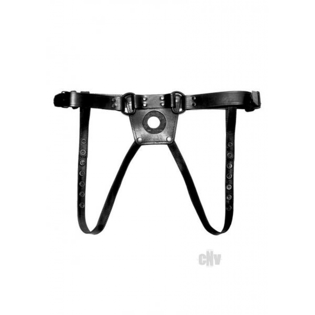 Prowler Red Dong Harness - Large Black Leather