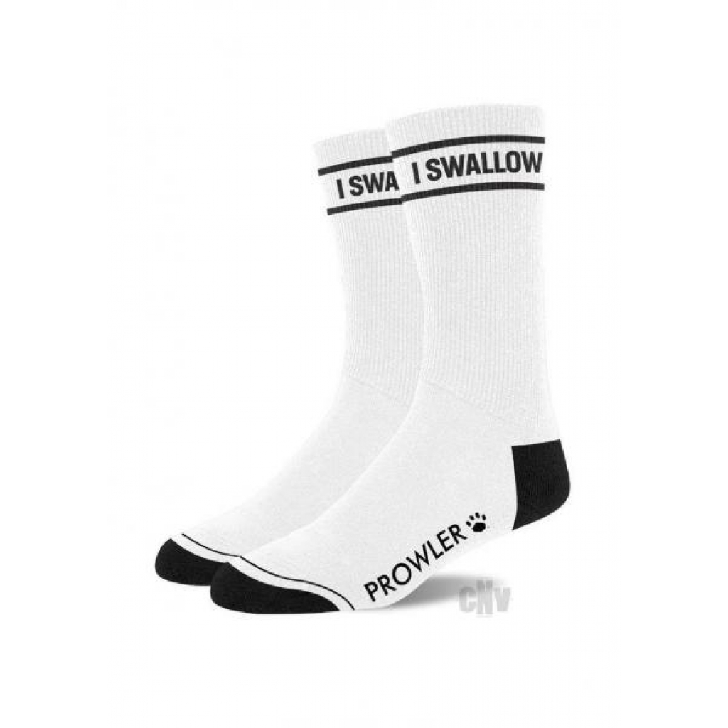 Prowler Red 'I Swallow' Socks